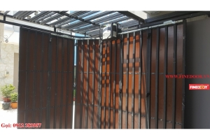Automatic curved door 1 wing